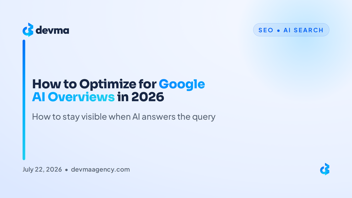 How to optimize for Google AI Overviews in 2026