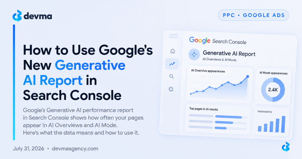 Google Search Console Generative AI performance report guide