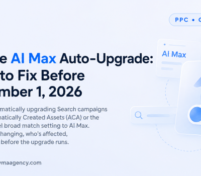 Google AI Max auto upgrade September 2026 checklist
