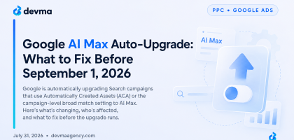 Google AI Max auto upgrade September 2026 checklist